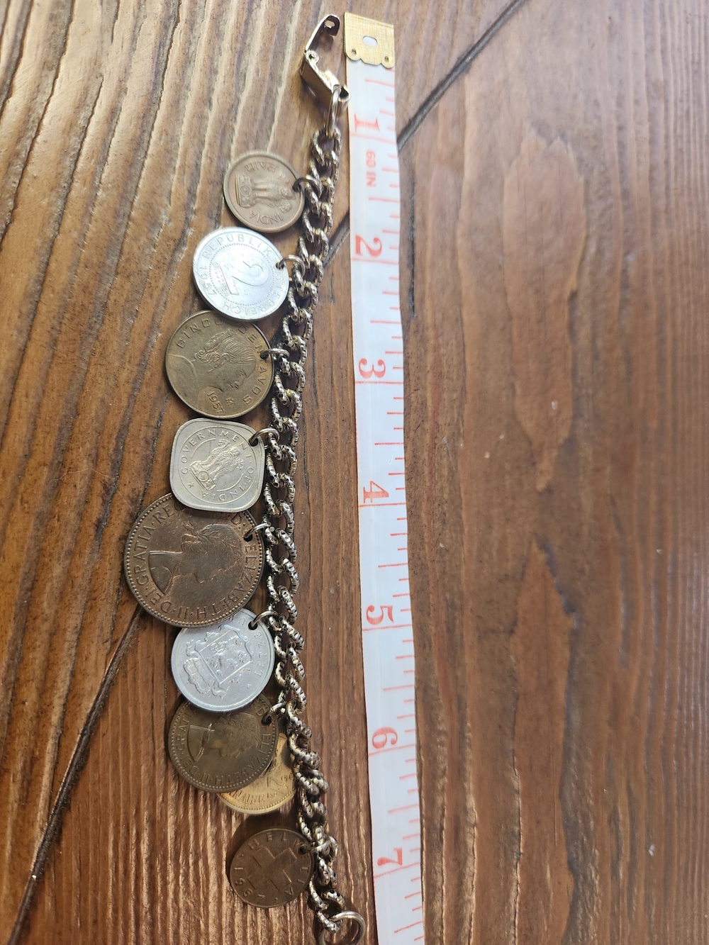 Gold-Tone Coin Charm Bracelet - Women's Jewelry - Picture 5 of 6